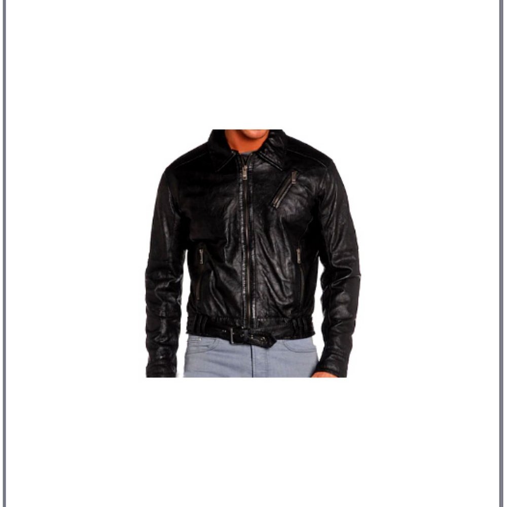 New Men's Moschino Leather Jacket
